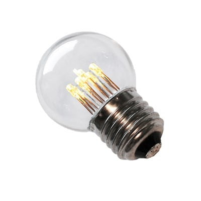 Betasten metgezel Ampère Warm Wit Led Kogellamp E27 1,7 Watt 2700 K - Ledverlichting van  LEDindeduisternis | Led lampen, led strips